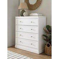 Very Home Darcy 4 Drawer Chest - White - Fsc Certified