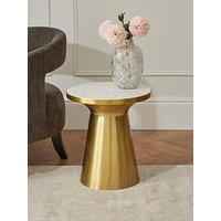 Very Home Bongo Side Table - Gold/White