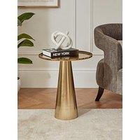 Very Home Conical Side Table - Brushed Gold