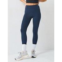 Girlfriend Collective Womens Training Compressive High-Rise 7/8 Tights - Navy