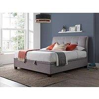 Very Home Livingstone End Lift Up Ottoman Storage Bed With Airsprung Mattress Offer (Buy & Save!) - Grey - Bed Frame With Airsprung Memory Mattress