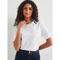 V By Very The Essential Crew Neck T-Shirt - White