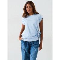V By Very Tie Side Tee - Blue
