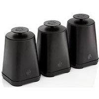 Swan Stealth Set Of 3 Storage Canisters For Coffee/Sugar/Tea