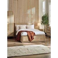 Julian Bowen Padstow Lift Up Ottoman Bed Frame - Oak - King