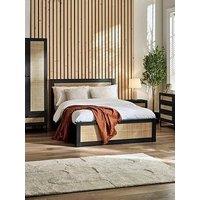 Julian Bowen Padstow Lift Up Ottoman Bed Frame - Black - Double