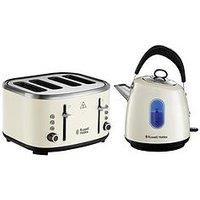 Russell Hobbs Stylevia Kettle & Toaster Bundle - Cream