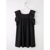V By Very Girls Frill Textured Dress - Multi