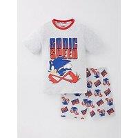 Sonic The Hedgehog Speed Shorts Pyjama Set - Grey