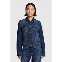 7 For All Mankind Classic Denim Trucker Jacket Cisco - Dark Blue