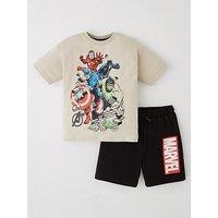 Marvel Top And Sweat Shorts Set - Multi