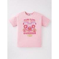 V By Very Girls Easy Days Summer Vibes T-Shirt - Multi