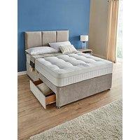 The Very Collection Sheridan Divan Base, Comfort Plus Mattress And Headboard - Fsc Certified