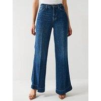 7 For All Mankind Modern Dojo Tailorless Wide Leg Jean - Mid Wash