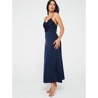 Vila Strappy Midi Dress - Navy