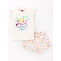 Barbie Malibu Sports Short Set - White