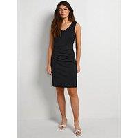 Kaffe Sara Sleeveless Bodycon Dress - Black