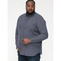D555 Morgan Button Down Shirt - Navy Print