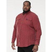 D555 Tobias Textured Overshirt - Rust