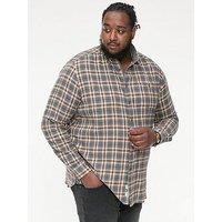 D555 Scarpa Check Shirt -Grey/ Tan Check