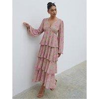 Pretty Lavish Ashton Floral Midaxi Ruffle Dress - Multi