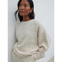 Pretty Lavish Nina Knitted Jumper - Beige Marl