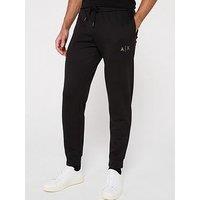 Armani Exchange Ax Side Logo Cuff Joggers - Black