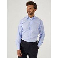 Skopes Long Sleeve Smart Tailored Fit Cotton Shirt - Blue