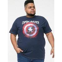 D555 Rogers Official Captain America T-Shirt - Dark Navy