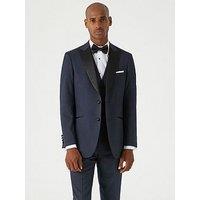 Skopes Cuba Tailored Fit Tuxedo Suit Jacket - Navy