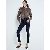 River Island Classic Mr Skinny Carrie - Dark Denim - Blue