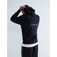 River Island Os Luminis Embossed Hoodie - Black