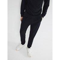 River Island Slim Twill Smart Joggers - Navy