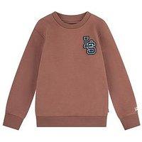 Levi'S Boys Long Sleeve Monogram Sweatshirt - Red