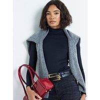 River Island Polyamide High Neck Top - Black