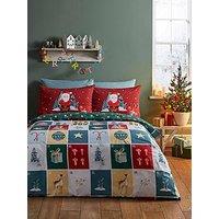 Catherine Lansfield Christmas Advent Calendar Duvet Cover Set