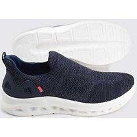 D555 Blyth Kingsize Hands Free Casual Slip On Shoes - Navy