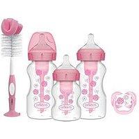 Dr Browns Options+ Gift Set Pink (1X 150Ml Bottle, 2X 270Ml Bottle, Bottle Brush & Dummy)