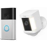 Ring Video Doorbell (3Rd Gen) With Spotlight Cam Plus Security Camera