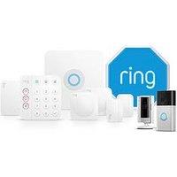 Ring Alarm 10 Piece Kit Home Security Bundle Including Siren, Indoor Camera And Video Doorbell