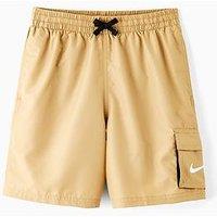 Nike Junior Boys 6 Inch Voyage Volley Swim Short - Brown