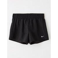 Nike Girls Solid 3 Inch Volley Swim Short- Black