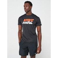 Nike Mens Ocean Merge Short Sleeve Hydroguard T Shirt - Black
