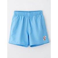 Nike Junior Boy'S 4 Inch Boxy Patch Volley Shorts - Blue