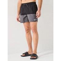 Nike Mens Split 5 Inch Volley Swim Short - Black
