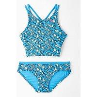 Nike Junior Girls Spiderback Midkini - Blue