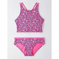 Nike Junior Girls Spiderback Midkini - Pink