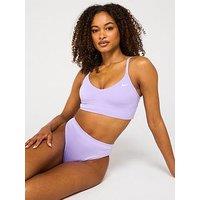 Nike Womens Essential V Neck Midkini Swim Top - Purple