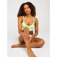 Nike Womens Essential V Neck Midkini Swim Top - Green