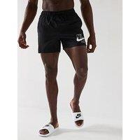 Nike Mens Logo 5" Volley Short-Black